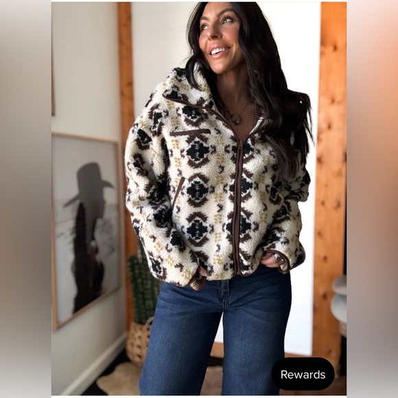 Promesa Jackets & Blazers - Sherpa Fleece Zip-up Pocket Jacket Size S